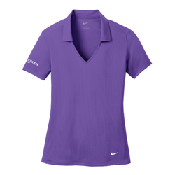 Image of Nike Women's Dri-FIT Vertical Mesh Polo - COURT PURPLE