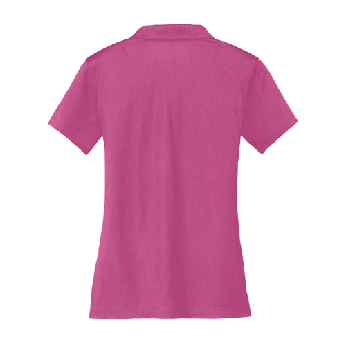 Nike Women's Dri-FIT Vertical Mesh Polo - PINK FIRE image thumbnail