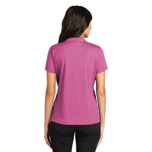 Nike Women's Dri-FIT Vertical Mesh Polo - PINK FIRE image thumbnail