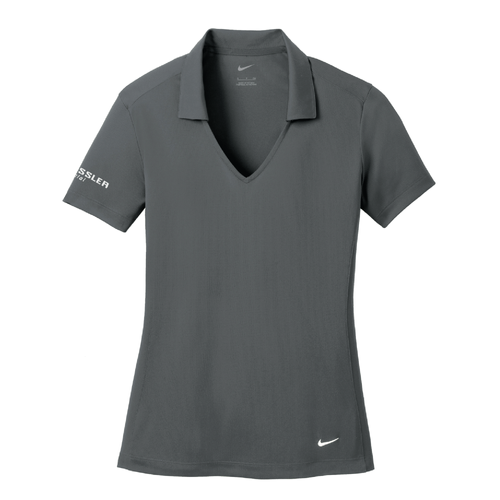 Nike Women's Dri-FIT Vertical Mesh Polo - ANTHRACITE image thumbnail