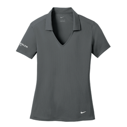 Image of Nike Women's Dri-FIT Vertical Mesh Polo - ANTHRACITE