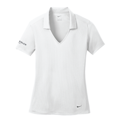 Image of Nike Women's Dri-FIT Vertical Mesh Polo - WHITE