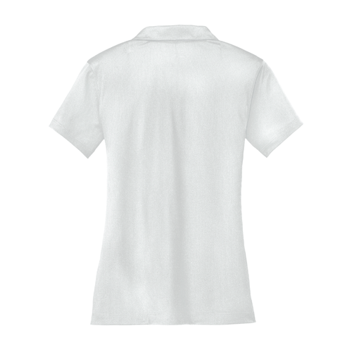 Nike Women's Dri-FIT Vertical Mesh Polo - WHITE image thumbnail