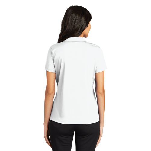 Nike Women's Dri-FIT Vertical Mesh Polo - WHITE image thumbnail