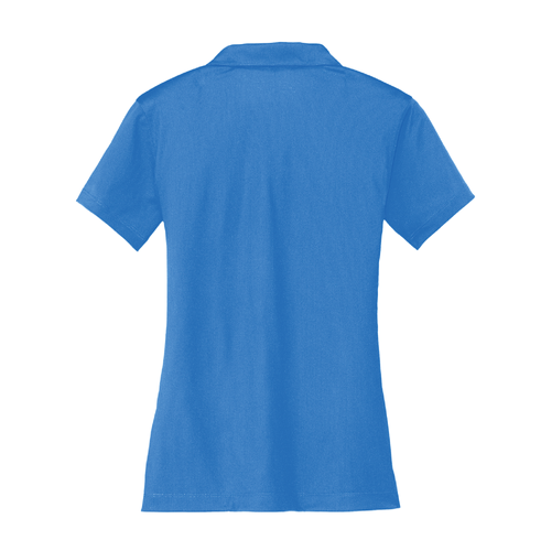 Nike Women's Dri-FIT Vertical Mesh Polo - BRISK BLUE image thumbnail