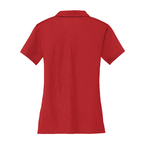 Nike Women's Dri-FIT Vertical Mesh Polo - UNIVERSITY RED image thumbnail