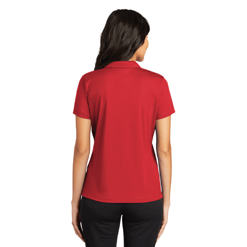Nike Women's Dri-FIT Vertical Mesh Polo - UNIVERSITY RED image thumbnail