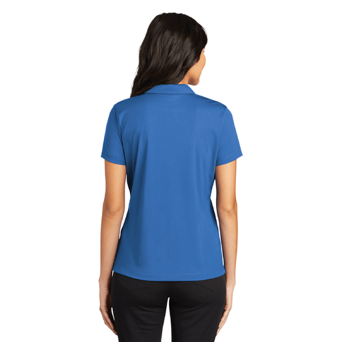 Nike Women's Dri-FIT Vertical Mesh Polo - GYM BLUE image thumbnail