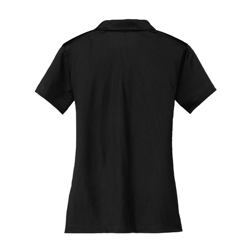 Nike Women's Dri-FIT Vertical Mesh Polo - BLACK image thumbnail