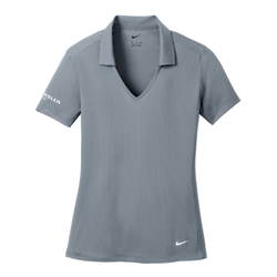 Image of Nike Women's Dri-FIT Vertical Mesh Polo - COOL GREY