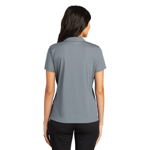 Nike Women's Dri-FIT Vertical Mesh Polo - COOL GREY image thumbnail