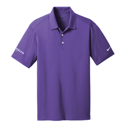 Image of Nike Men's Dri-FIT Vertical Mesh Polo - COURT PURPLE
