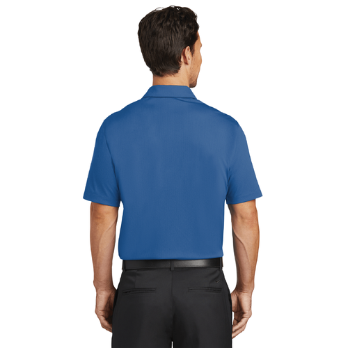 Nike Men's Dri-FIT Vertical Mesh Polo - GYM BLUE image thumbnail