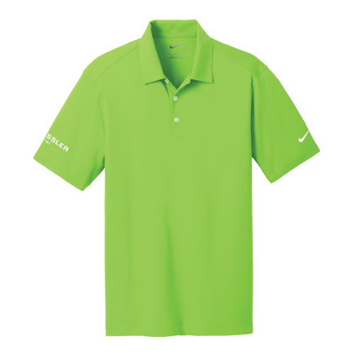 Nike Men's Dri-FIT Vertical Mesh Polo - ACTION GREEN image thumbnail