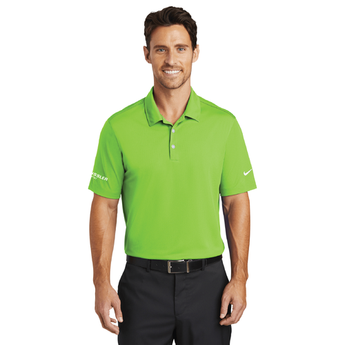 Nike Men's Dri-FIT Vertical Mesh Polo - ACTION GREEN image thumbnail