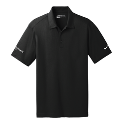 Image of Nike Men's Dri-FIT Vertical Mesh Polo - BLACK