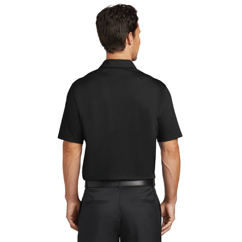 Nike Men's Dri-FIT Vertical Mesh Polo - BLACK image thumbnail