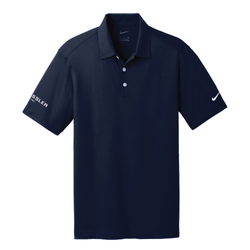 Image of Nike Men's Dri-FIT Vertical Mesh Polo - MARINE