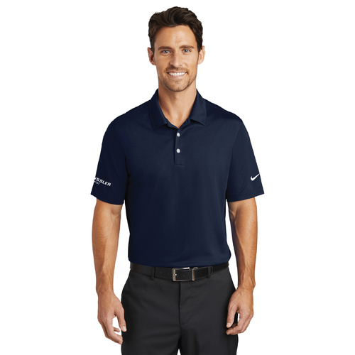Nike Men's Dri-FIT Vertical Mesh Polo - MARINE image thumbnail