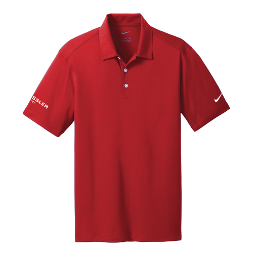 Nike Men's Dri-FIT Vertical Mesh Polo - UNIVERSITY RED image thumbnail