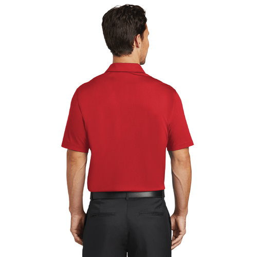 Nike Men's Dri-FIT Vertical Mesh Polo - UNIVERSITY RED image thumbnail