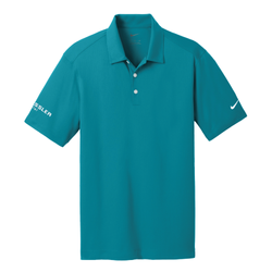 Image of Nike Men's Dri-FIT Vertical Mesh Polo - BLUSTERY