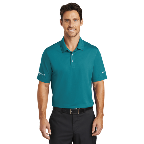 Nike Men's Dri-FIT Vertical Mesh Polo - BLUSTERY image thumbnail