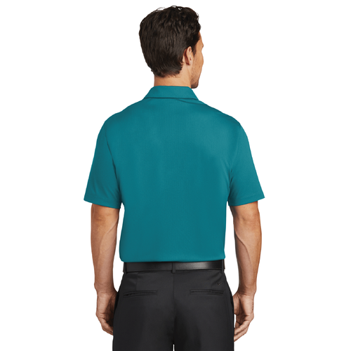 Nike Men's Dri-FIT Vertical Mesh Polo - BLUSTERY image thumbnail