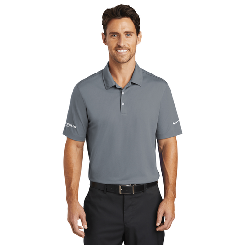 Nike Men's Dri-FIT Vertical Mesh Polo - COOL GREY image thumbnail