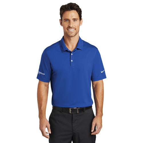 Nike Men's Dri-FIT Vertical Mesh Polo - OLD ROYAL image thumbnail