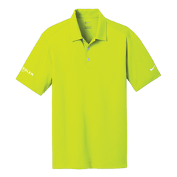 Image of Nike Men's Dri-FIT Vertical Mesh Polo - VOLT