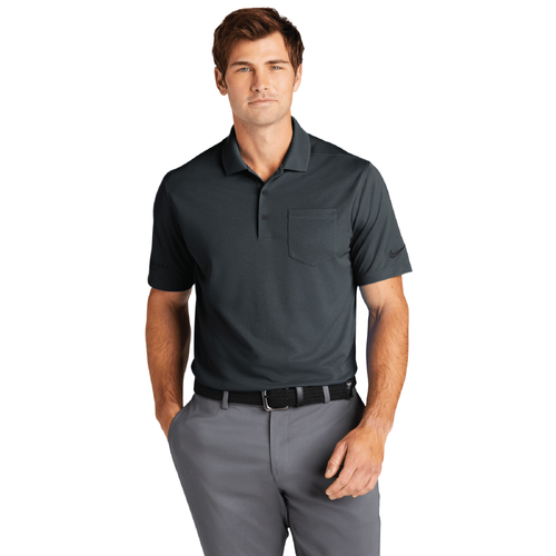 Nike Men's Dri-FIT Micro Pique 2.0 Pocket Polo - ANTHRACITE image thumbnail