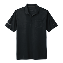 Image of Nike Men's Dri-FIT Micro Pique 2.0 Pocket Polo - BLACK