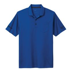 Image of Nike Men's Dri-FIT Micro Pique 2.0 Pocket Polo - GYM BLUE