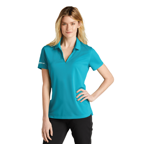 Nike Women's Dri-FIT Micro Pique 2.0 Polo - TIDAL BLUE image thumbnail