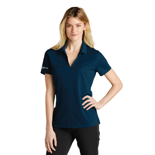 Nike Women's Dri-FIT Micro Pique 2.0 Polo - NAVY image thumbnail