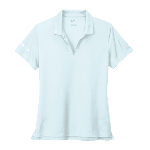 Nike Women's Dri-FIT Micro Pique 2.0 Polo - BLUE TINT image thumbnail
