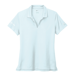 Image of Nike Women's Dri-FIT Micro Pique 2.0 Polo - BLUE TINT
