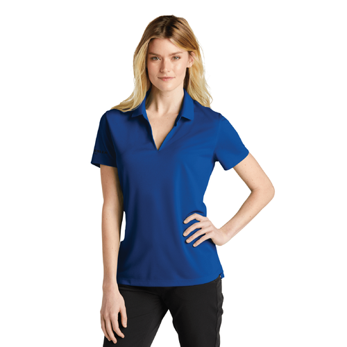 Nike Women's Dri-FIT Micro Pique 2.0 Polo - GYM BLUE image thumbnail