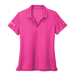 Image of Nike Women's Dri-FIT Micro Pique 2.0 Polo - VIVID PINK
