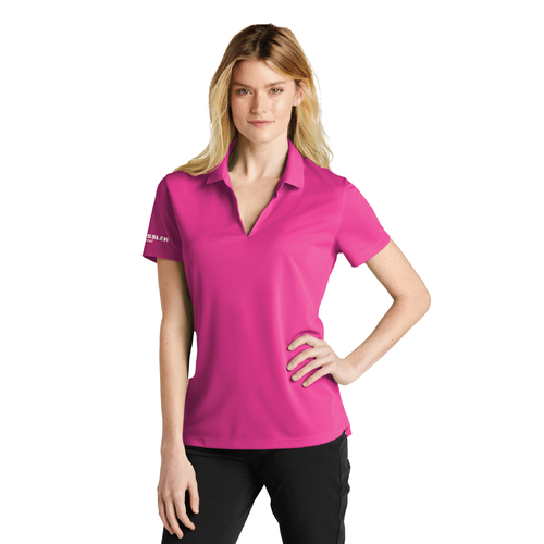 Nike Women's Dri-FIT Micro Pique 2.0 Polo - VIVID PINK image thumbnail