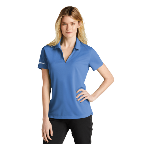 Nike Women's Dri-FIT Micro Pique 2.0 Polo - VALOR BLUE image thumbnail