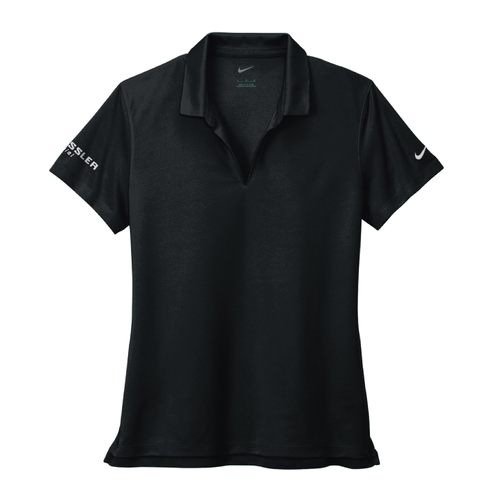 Nike Women's Dri-FIT Micro Pique 2.0 Polo - BLACK image thumbnail