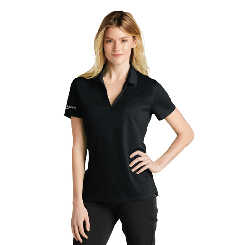 Nike Women's Dri-FIT Micro Pique 2.0 Polo - BLACK image thumbnail
