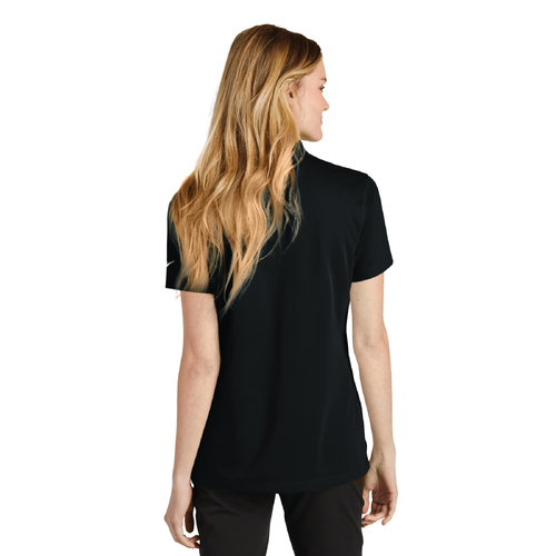 Nike Women's Dri-FIT Micro Pique 2.0 Polo - BLACK image thumbnail