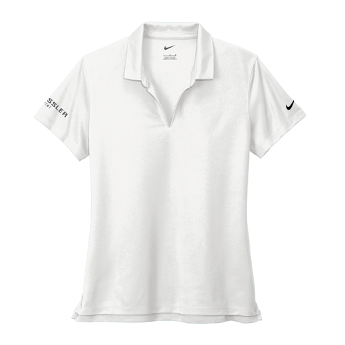 Nike Women's Dri-FIT Micro Pique 2.0 Polo - WHITE image thumbnail