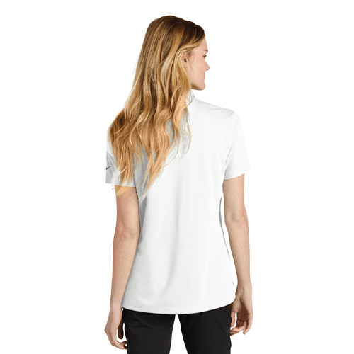 Nike Women's Dri-FIT Micro Pique 2.0 Polo - WHITE image thumbnail