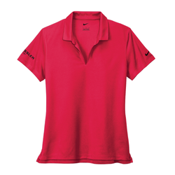 Image of Nike Women's Dri-FIT Micro Pique 2.0 Polo - UNIVERSITY RED