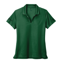 Image of Nike Women's Dri-FIT Micro Pique 2.0 Polo - GORGE GREEN