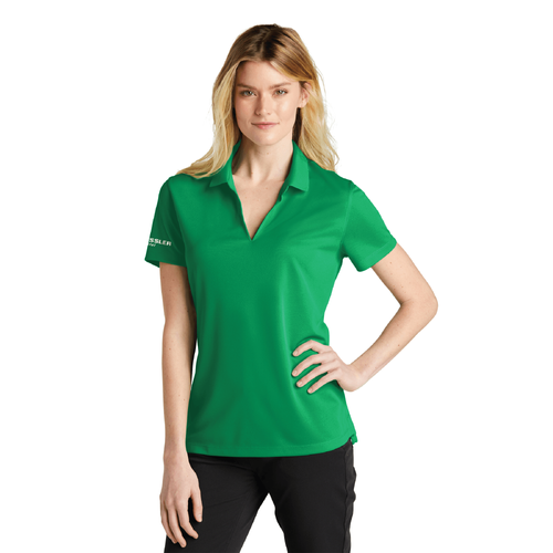 Nike Women's Dri-FIT Micro Pique 2.0 Polo - LUCID GREEN image thumbnail